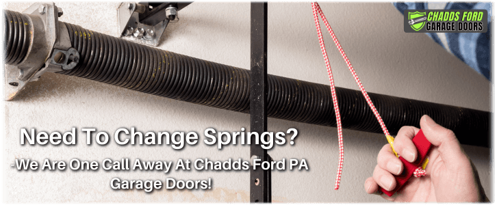 Broken Garage Door Spring Chadds Ford PA